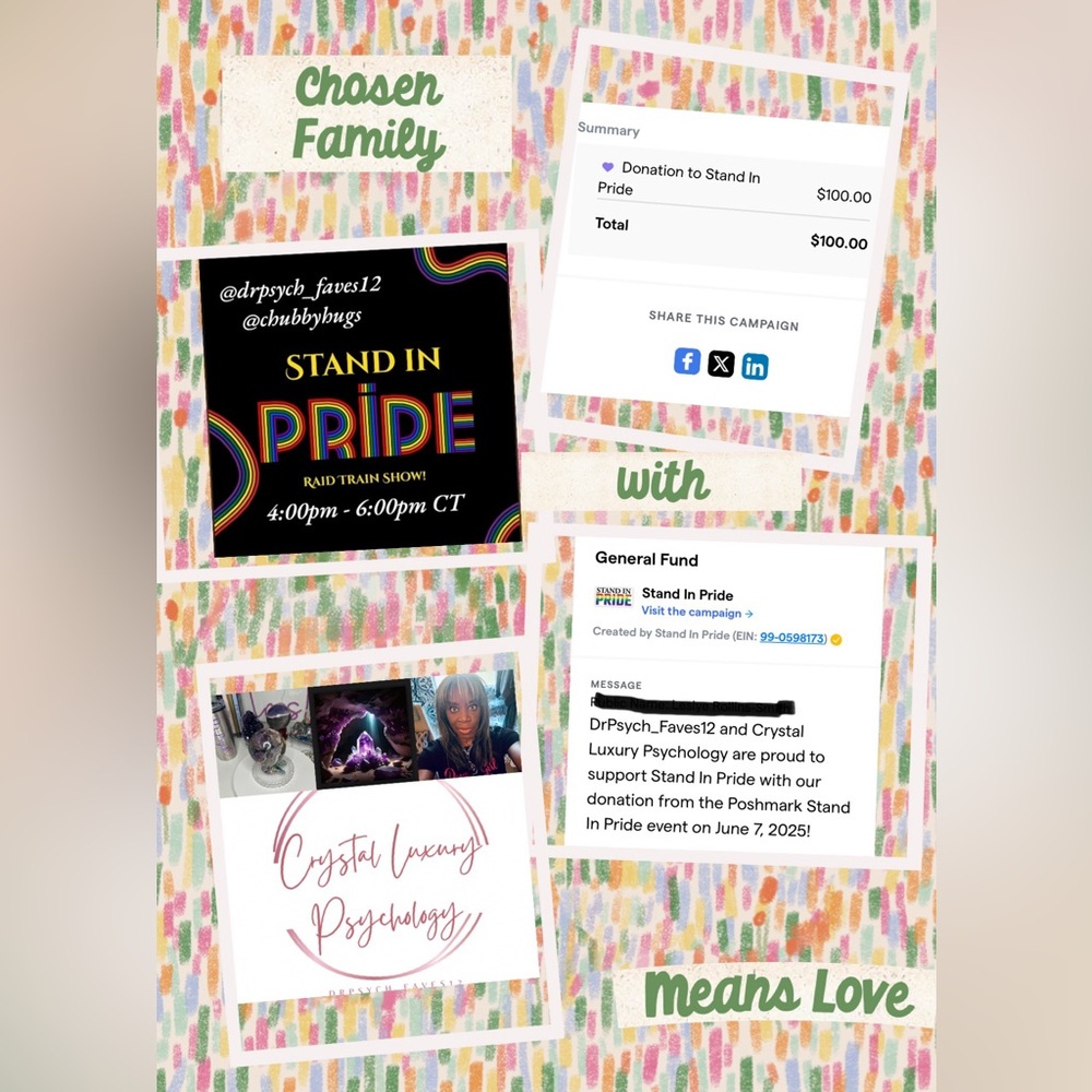 June 7, 2025 - PRIDE Month 🌈 SELL TOGETHER TO BENEFIT STAND IN PRIDE  🌈 - Picture 2 of 10